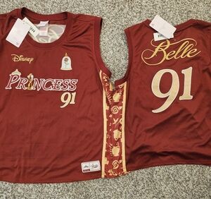 New Disney BELLE basketball jersey Beauty And The beast Shirt